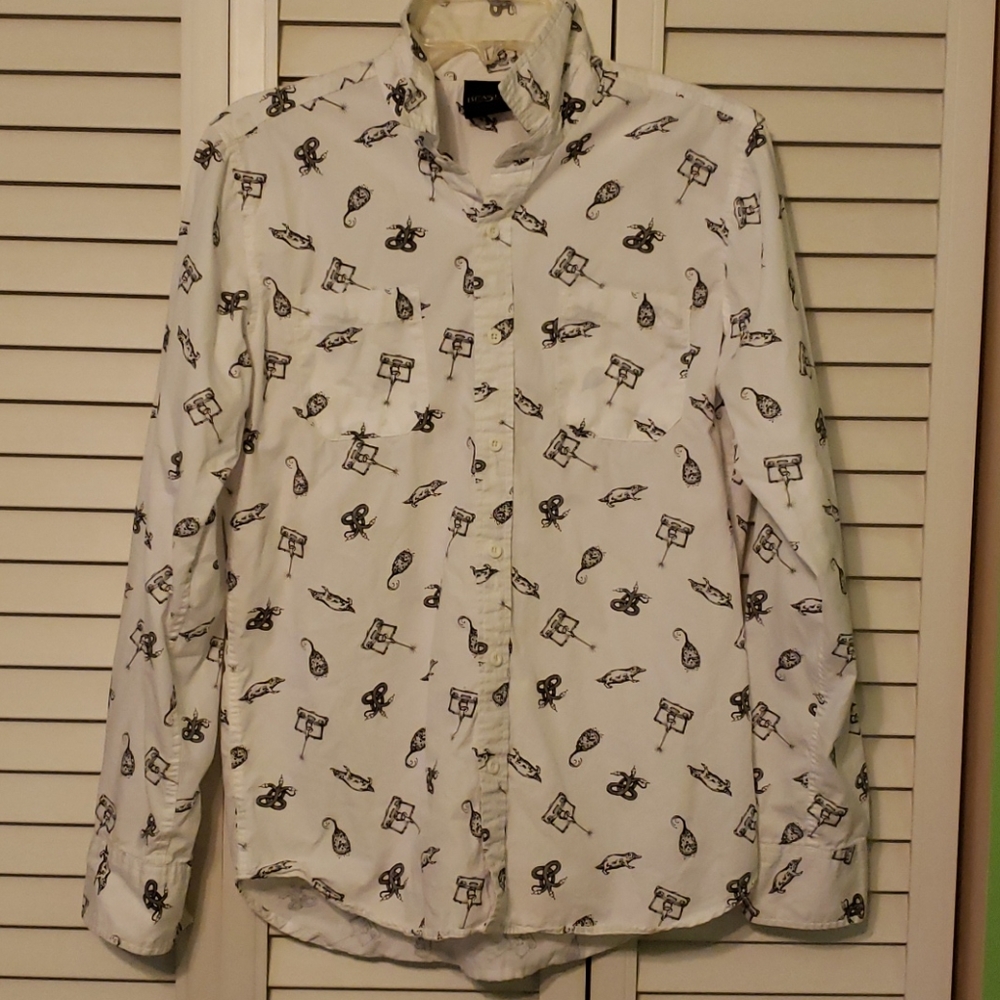 Fantastic Beasts long-sleeved button down shirt